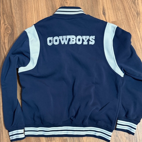NFL Cowboys Navy and Gray Star Jacket - Picture 5 of 7